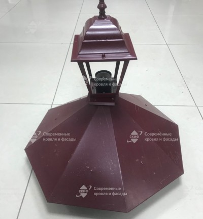 Колпак на столб восьмигранный с фонарём - СКИФ